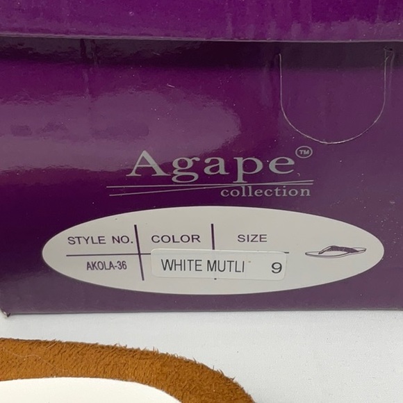 Ladies Agape woven flip flop sandals, size 9 - Picture 4 of 9